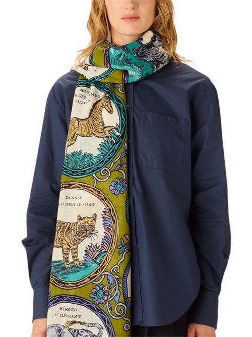 sciarpa donna 70x190 chance inoui militare Inoui Editions | SCARF 70 CHANCE INOUIKHAKI